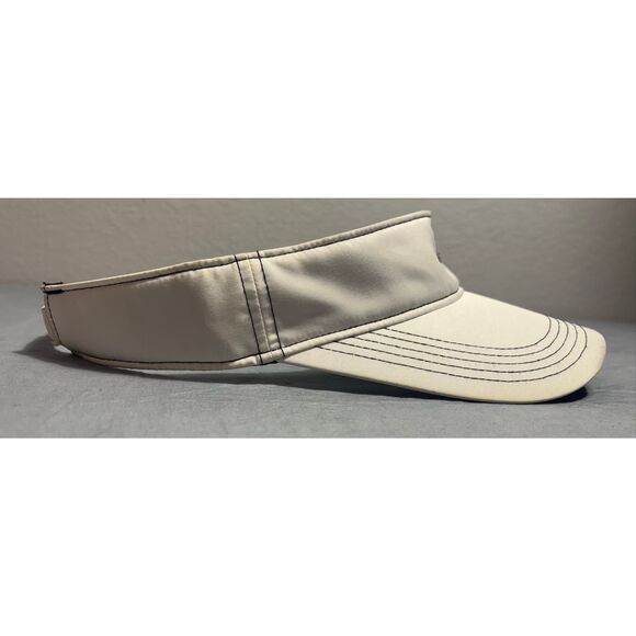 Nike Golf Visor Adult White Black Nike Swoosh Hook and Loop Adjustable - Picture 4 of 8